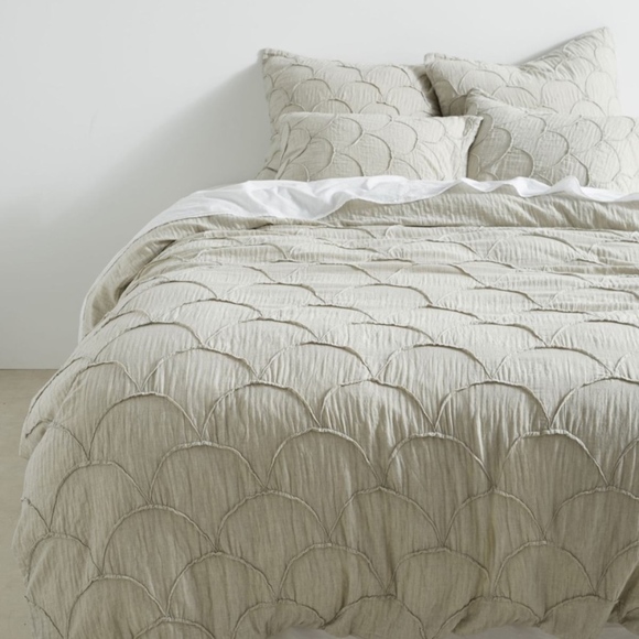 Anthropologie Bedding Textured Riji Duvet Poshmark